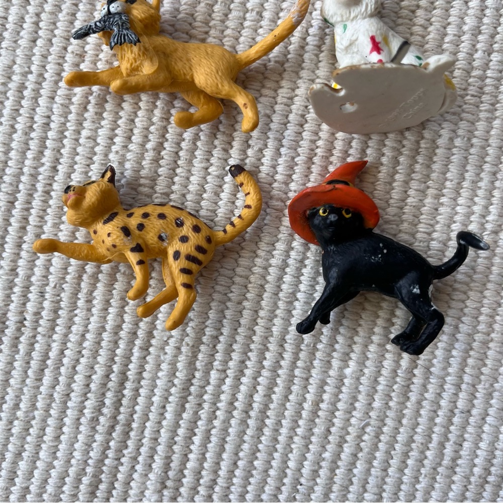 Vintage 1998 Topps Precious Kitties Figure Set Collect Ems 90s Mini Rare Cat Vtg - Picture 4 of 9